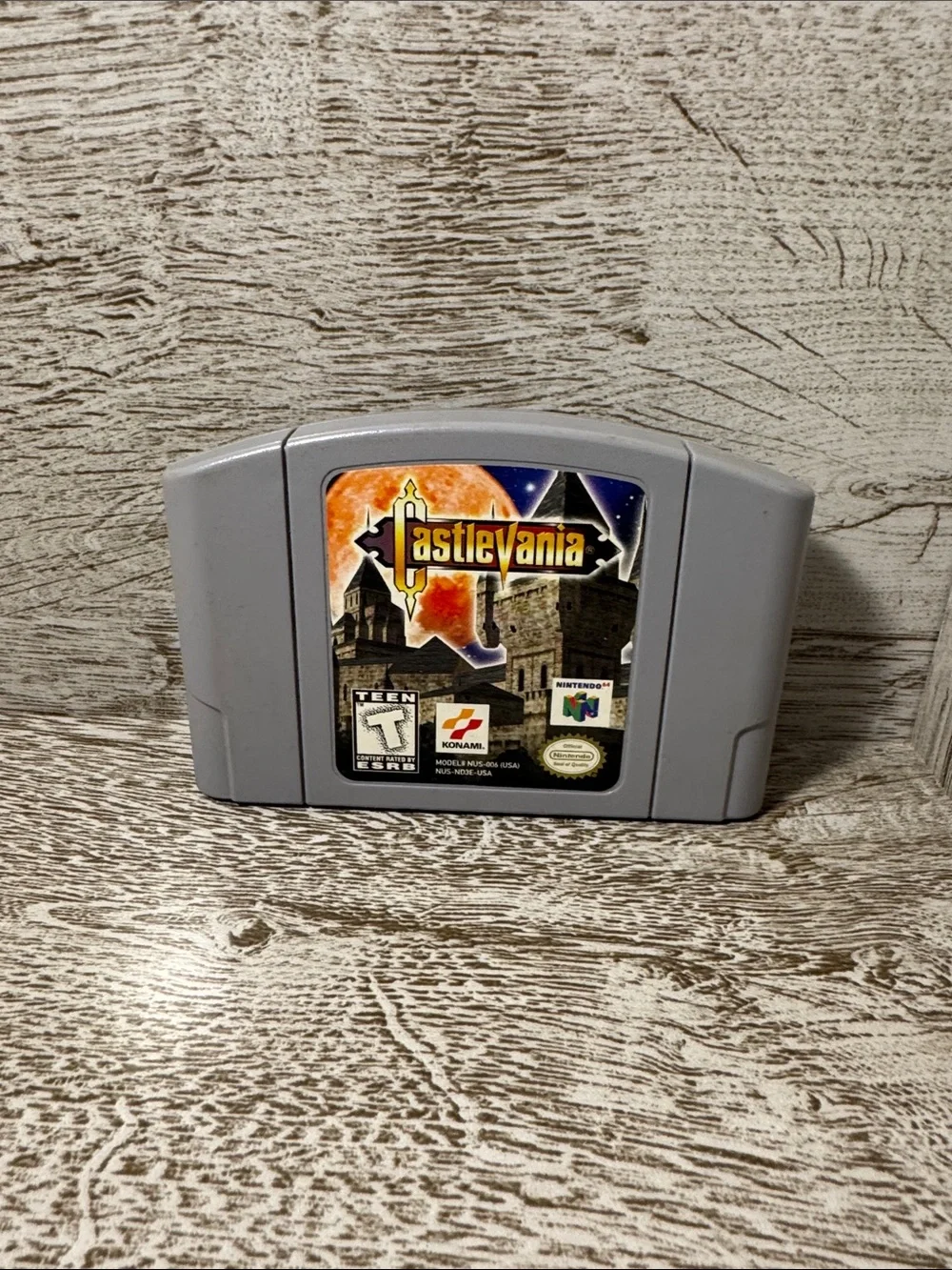 Nintendo Castlevania N64 Cartridge - Gray with Orange Label